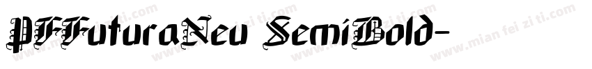 PFFuturaNeu SemiBold字体转换